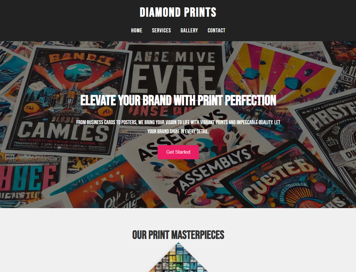Modern business website design with responsive layout