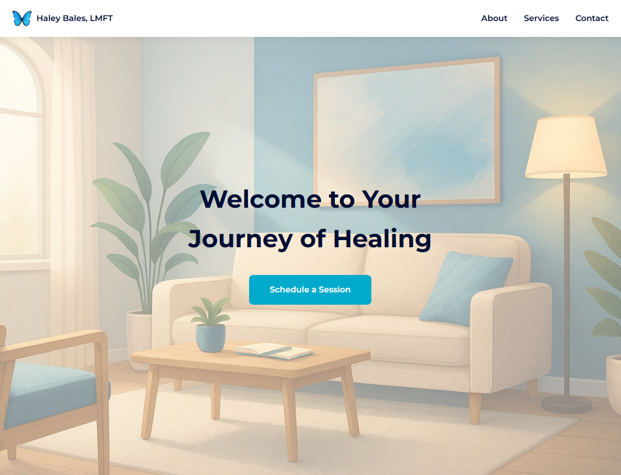 Clean startup landing page design for conversions