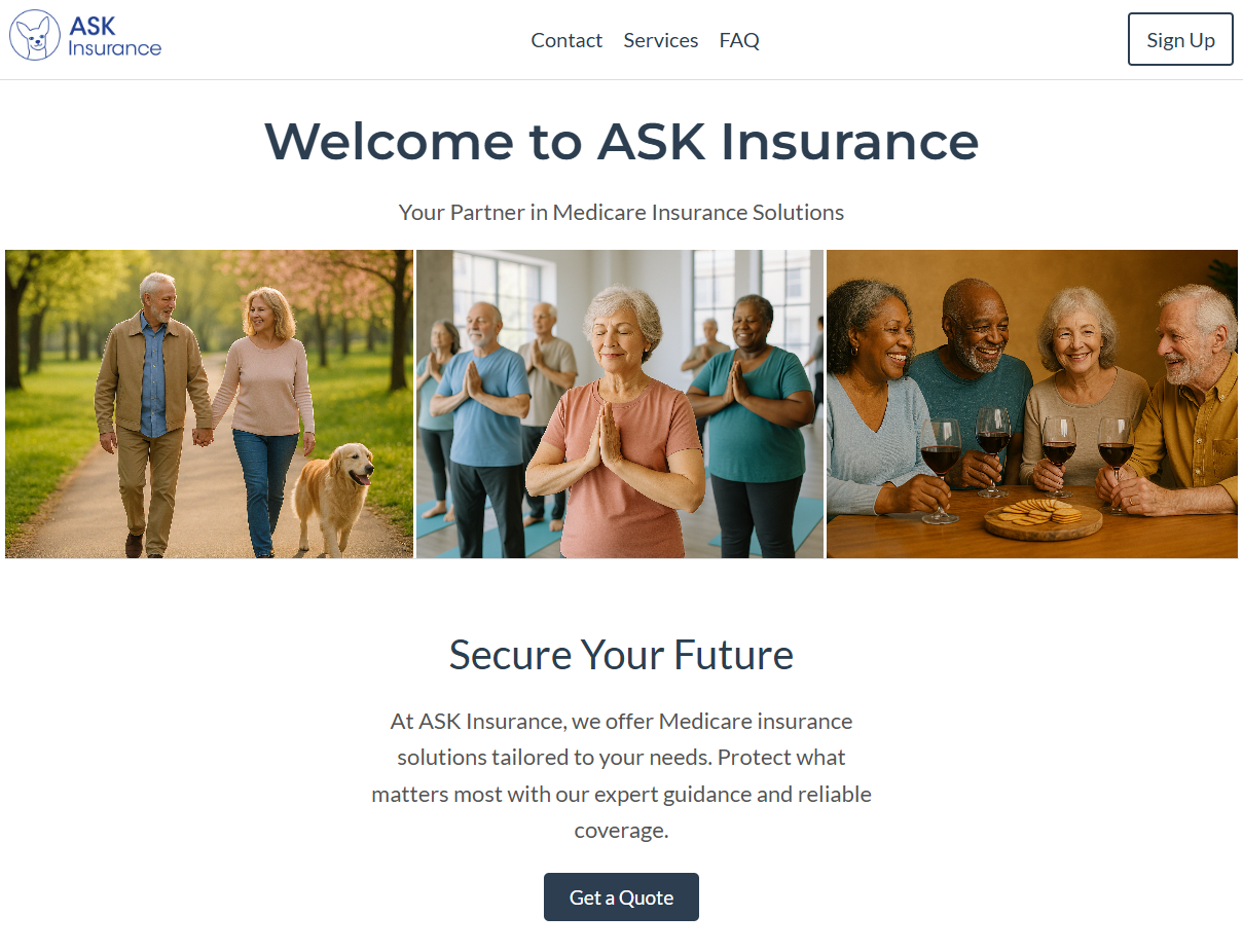 Professional website design for a sleek simple look